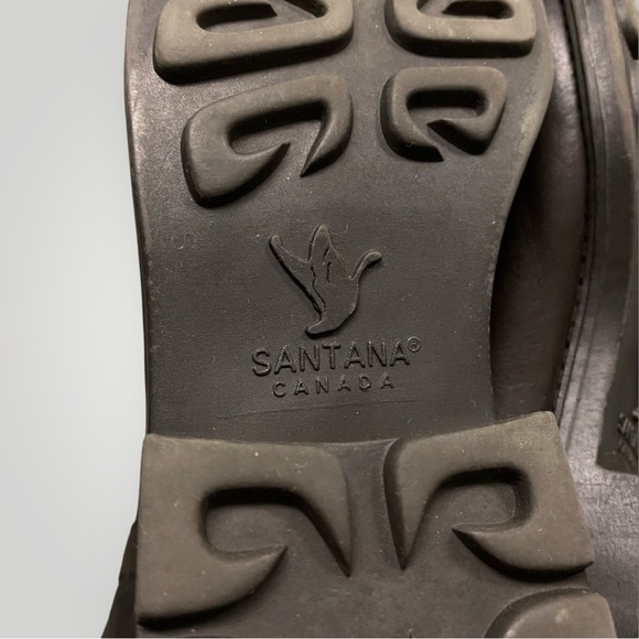 SANTANA Canada Shearling Boots Sz 8 Brown - Picture 12 of 13